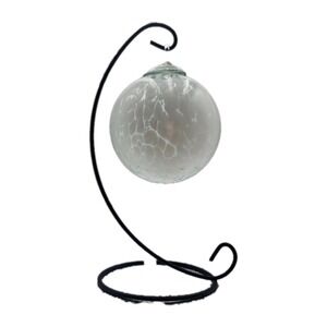 Hand Blown Art‎ Glass Witch Ball Suncatcher Orb Ornament 4.5" Pottery Barn? Vtg